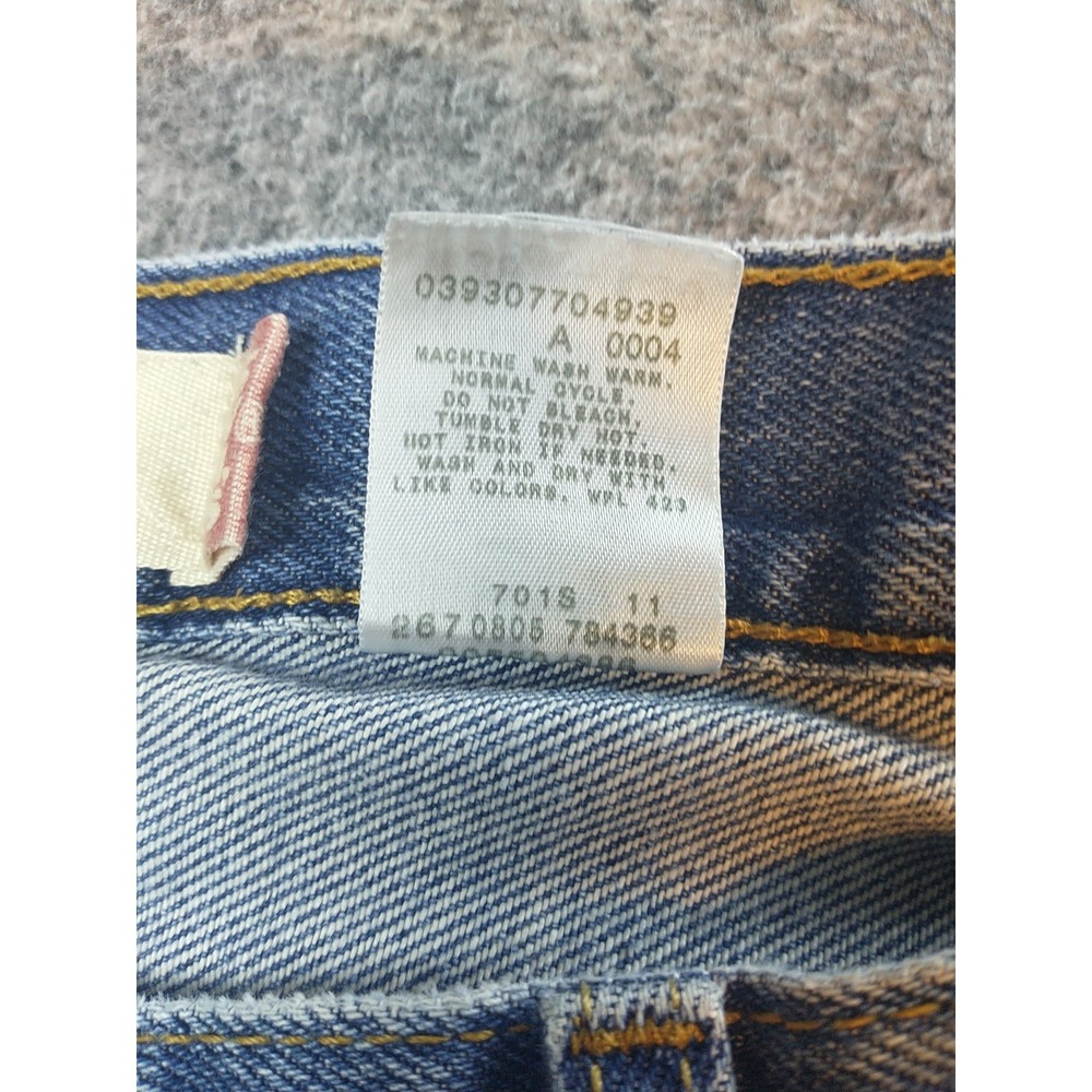 Levis 550 Relaxed Fit Blue Denim Jeans Mens 36x29 Medium Wash Tapered Leg 00550 - Picture 13 of 16